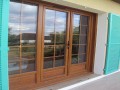 Portes fen�tre  battantes PVC imitation bois