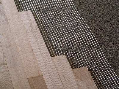 Collage du parquet