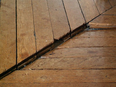 Le parquet avant intervention