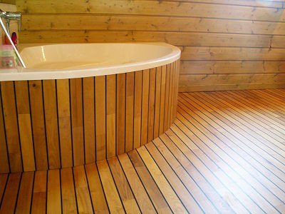 Habillage verticale d'une baignoire